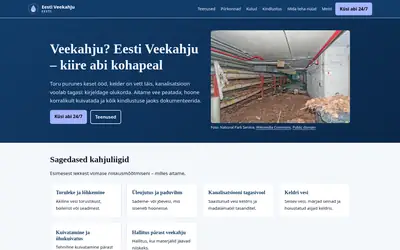 Homepage of Eesti Veekahju