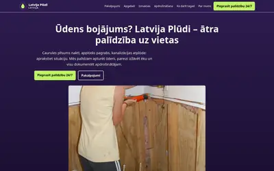 Homepage of Latvija Plūdi