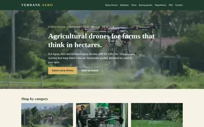 Homepage of Verdane Aero