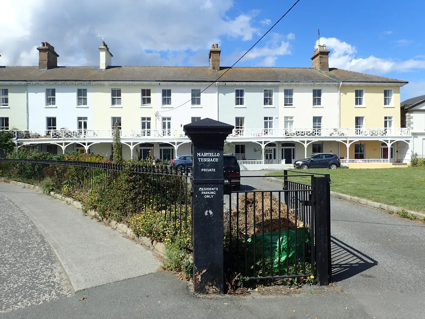 Cream terrace on Martello Terrace in Bray